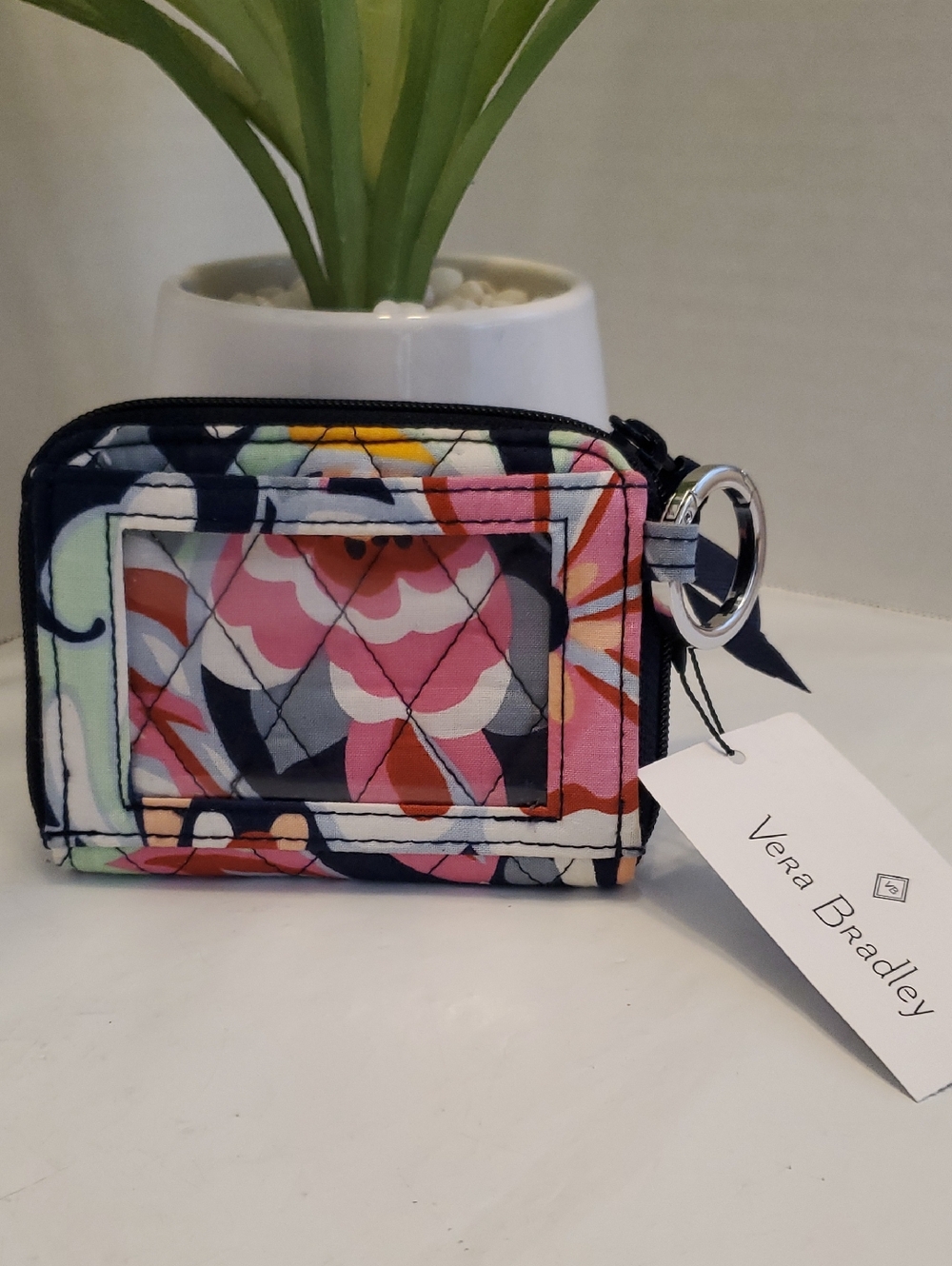 Vera Bradley Quilted Floral ID Wallet